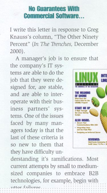 Linux software - apostrophe error
